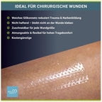 Silicnet Silicone Net Dressing Non-Adherent, Flexible, and Breathable Dressing for Delicate Skin - Ideal for Surgical Wounds 10x7.5cm 5pc - Damaged Box