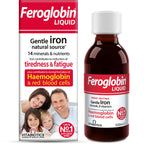Feroglobin Gentle Iron and Nutrient Liquid, Reduce Tiredness & Fatigue Maintain Health, 500 ml - Damaged Box - BBE 09/2027