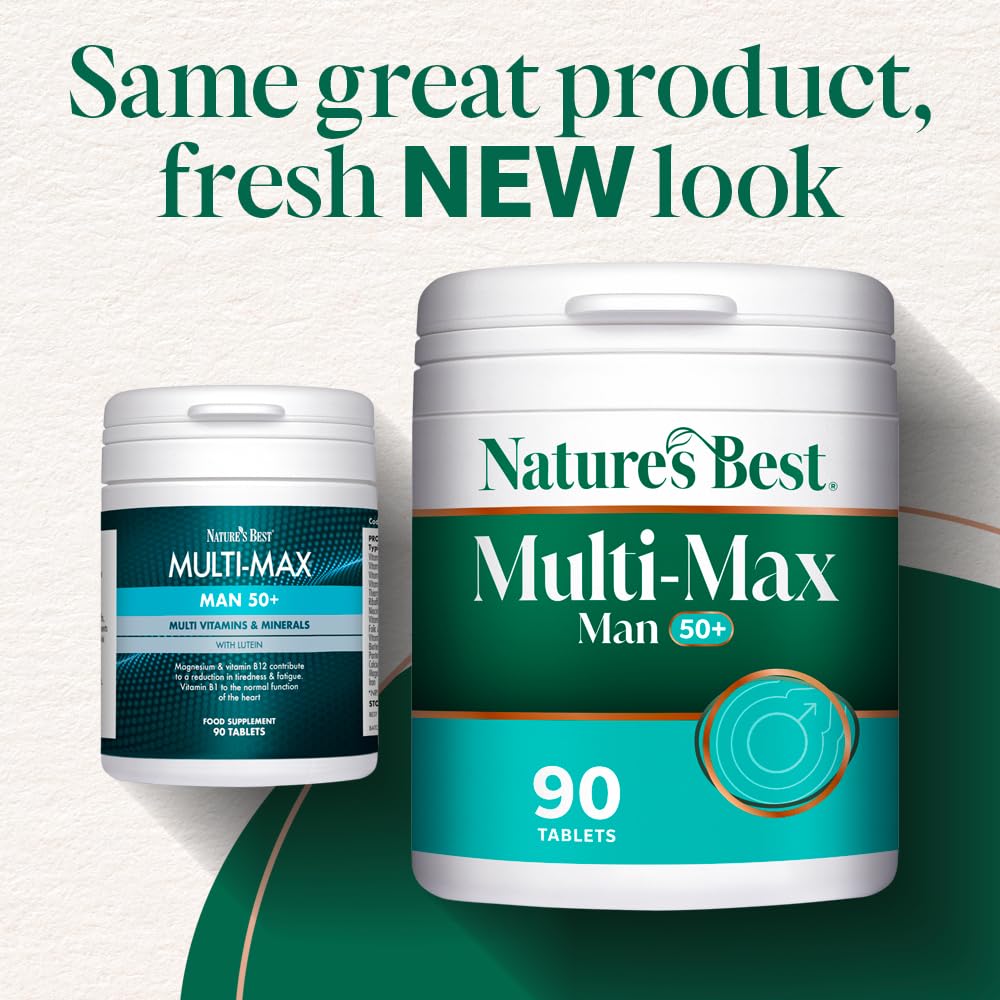 Nature's Best Multi, Max Man 50+ Multivitamin, 90 Tablets - New - BBE 04/2027
