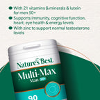 Nature's Best Multi, Max Man 50+ Multivitamin, 90 Tablets - New - BBE 04/2027