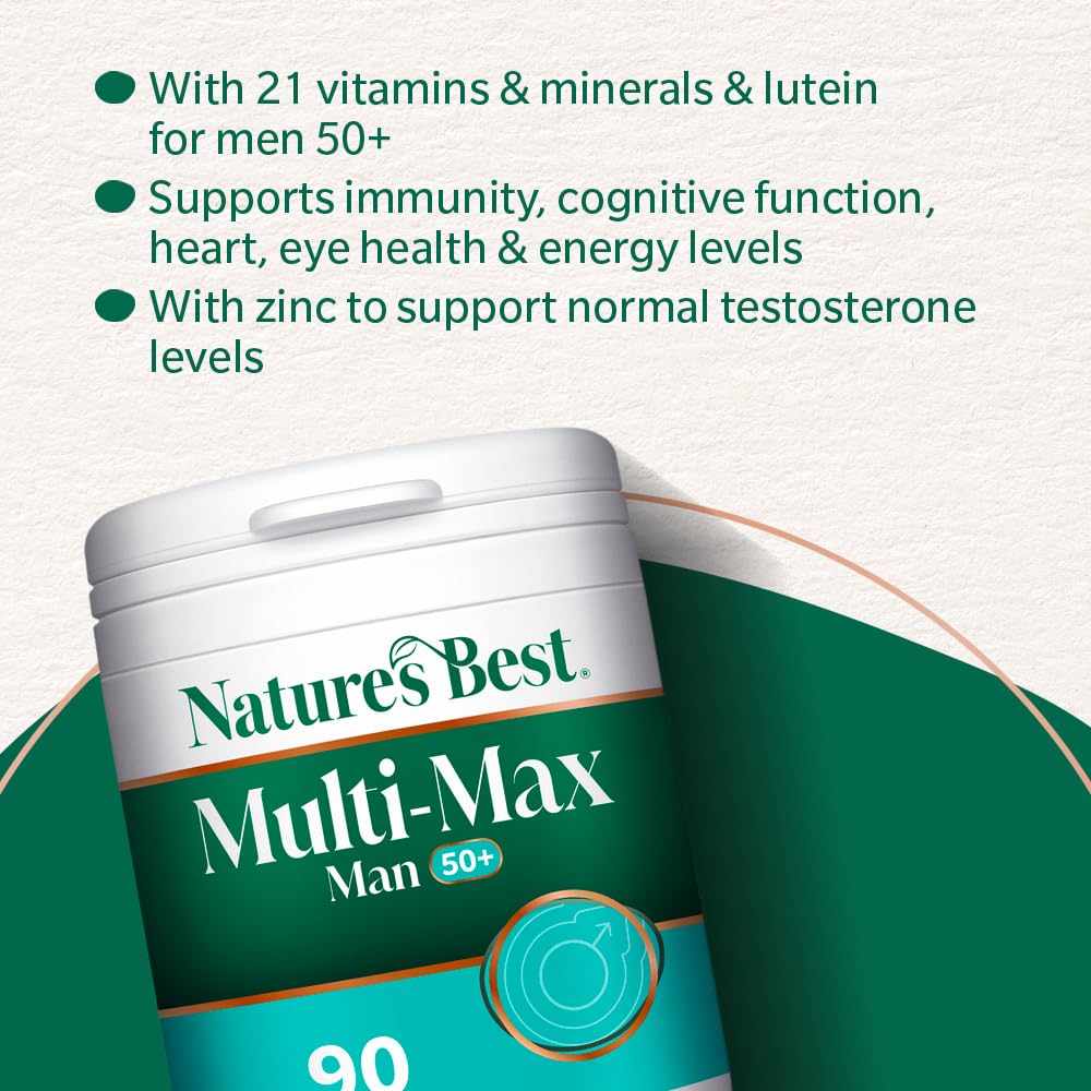 Nature's Best Multi, Max Man 50+ Multivitamin, 90 Tablets - New - BBE 04/2027