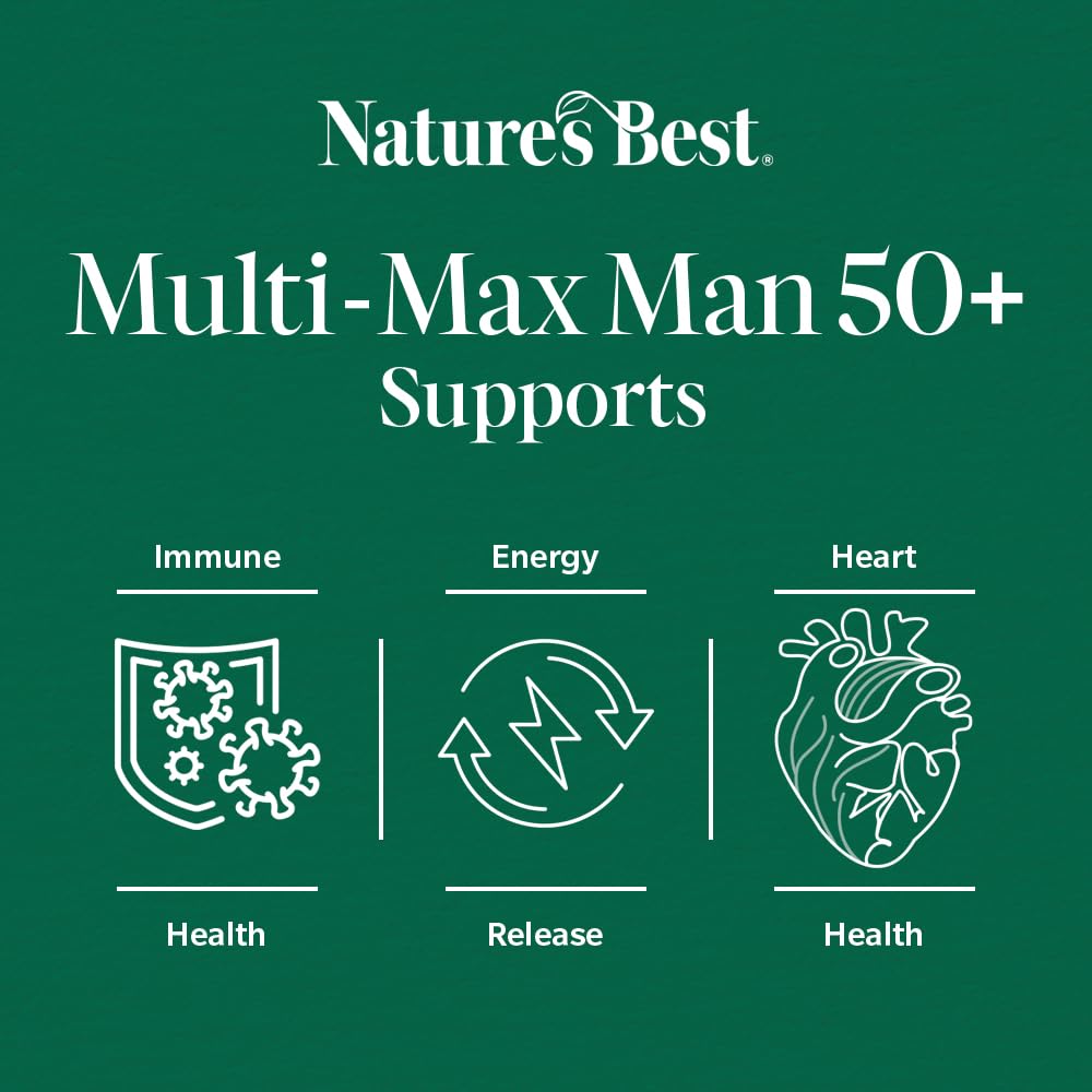 Nature's Best Multi, Max Man 50+ Multivitamin, 90 Tablets - New - BBE 04/2027