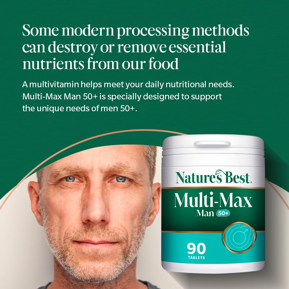 Nature's Best Multi, Max Man 50+ Multivitamin, 90 Tablets - New - BBE 04/2027