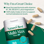 Nature's Best Multi, Max Man 50+ Multivitamin, 90 Tablets - New - BBE 04/2027
