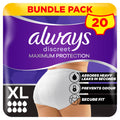 Always Discreet Maximum Protection XL 2x10 ct - New