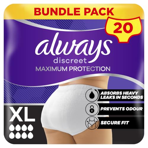 Always Discreet Maximum Protection XL 2x10 ct - New