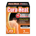 Cura-Heat Back & Shoulder Pain Relief Heat Patch Direct-to-Skin - 7 Patches - Damaged Box - BBE 09/2028