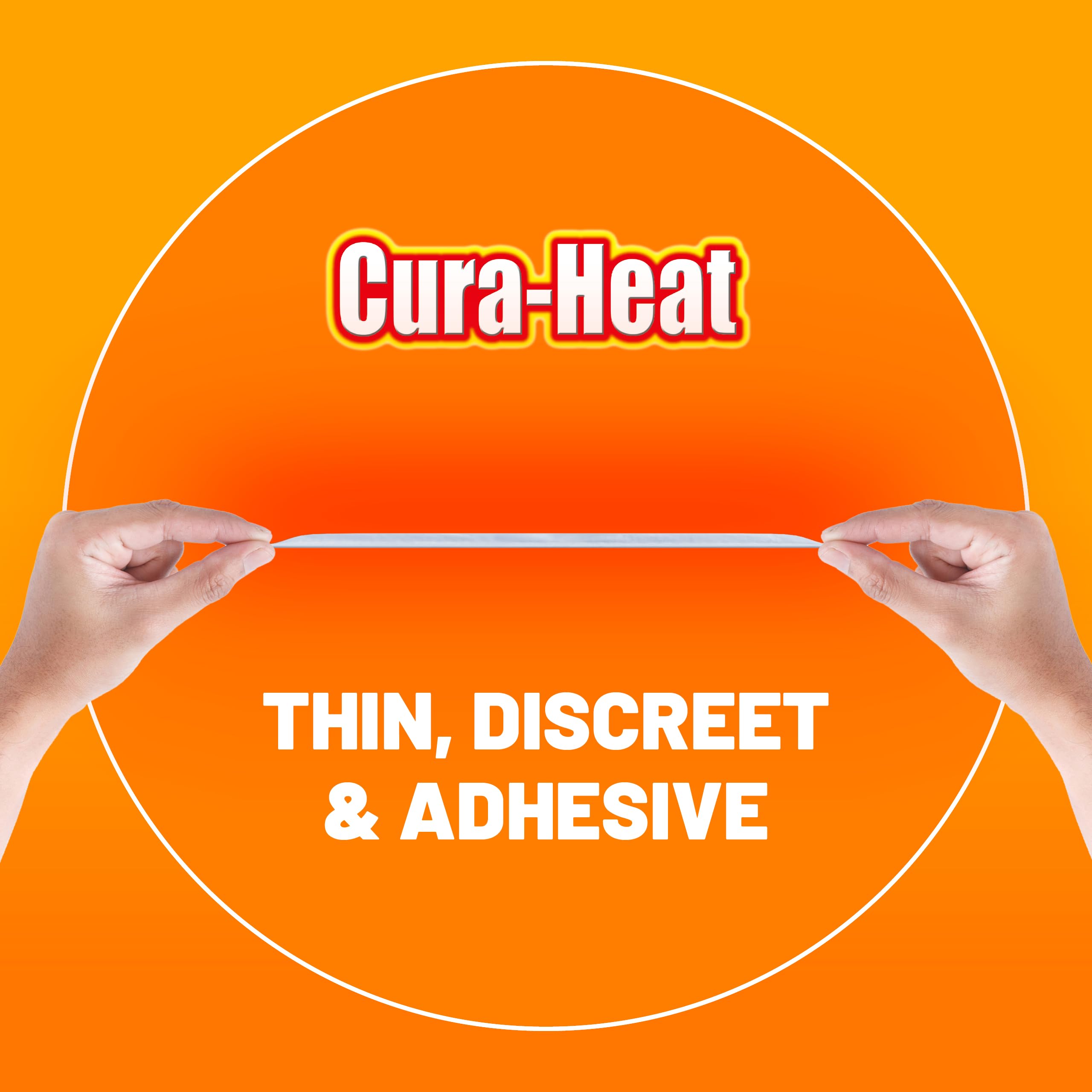 Cura-Heat Back & Shoulder Pain Relief Heat Patch Direct-to-Skin - 7 Patches - Damaged Box - BBE 09/2028