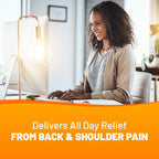 Cura-Heat Back & Shoulder Pain Relief Heat Patch Direct-to-Skin - 7 Patches - Damaged Box - BBE 09/2028