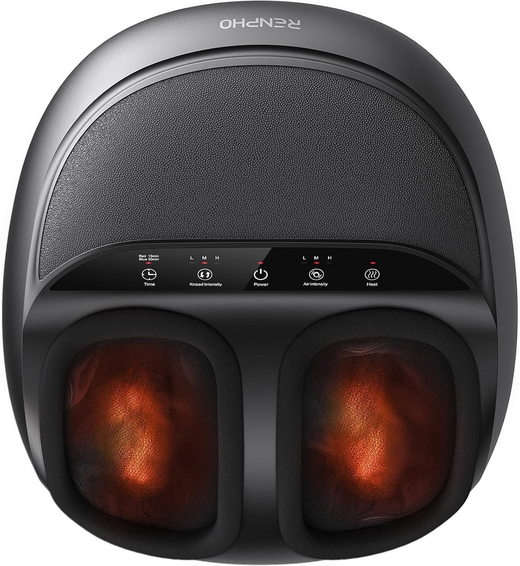 RENPHO Foot Massager with Heat, Shiatsu Massage Machine with Deep Kneading - Damaged Box