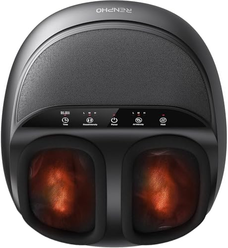 RENPHO Foot Massager with Heat, Shiatsu Massage Machine with Deep Kneading - Damaged Box