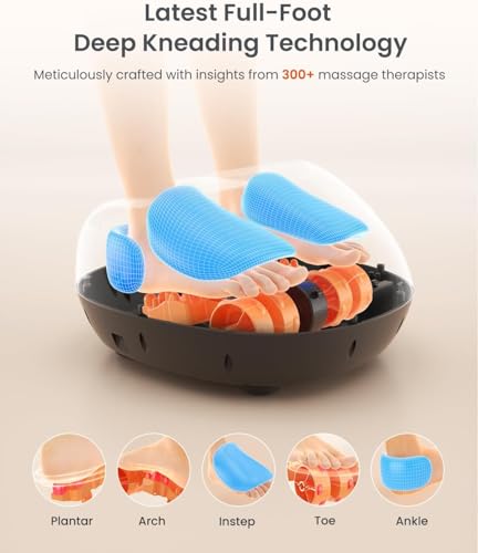 RENPHO Foot Massager with Heat, Shiatsu Massage Machine with Deep Kneading - Damaged Box