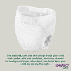 Bambo Nature Dreamy Night Pants Nappies, 60 Pack, Size 8-15 Years (35-50kg) - Eco-Friendly Pull Up Training Nappy - New