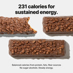 Vilgain Double Trouble Protein Bar (12x55g) Hazelnut Cream - Two-layer nut bar with 16g of protein & stevia sweetness, Bar ideal for muscle building & snacking - Damaged Box - BBE 09/2026