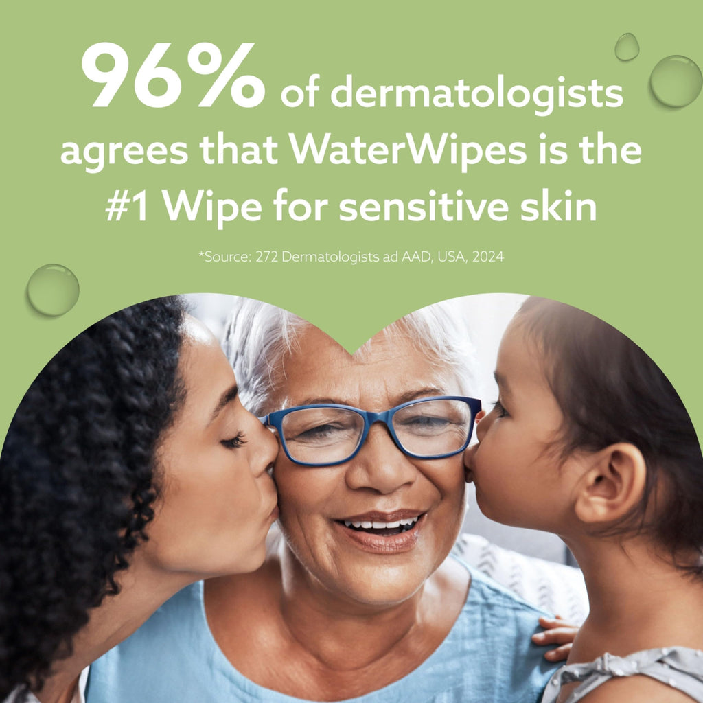 WaterWipes Sensitive+ Baby & Toddler Wipes, 99.9% Water, Unscented, 12 Pack - New - BBE 12/2027