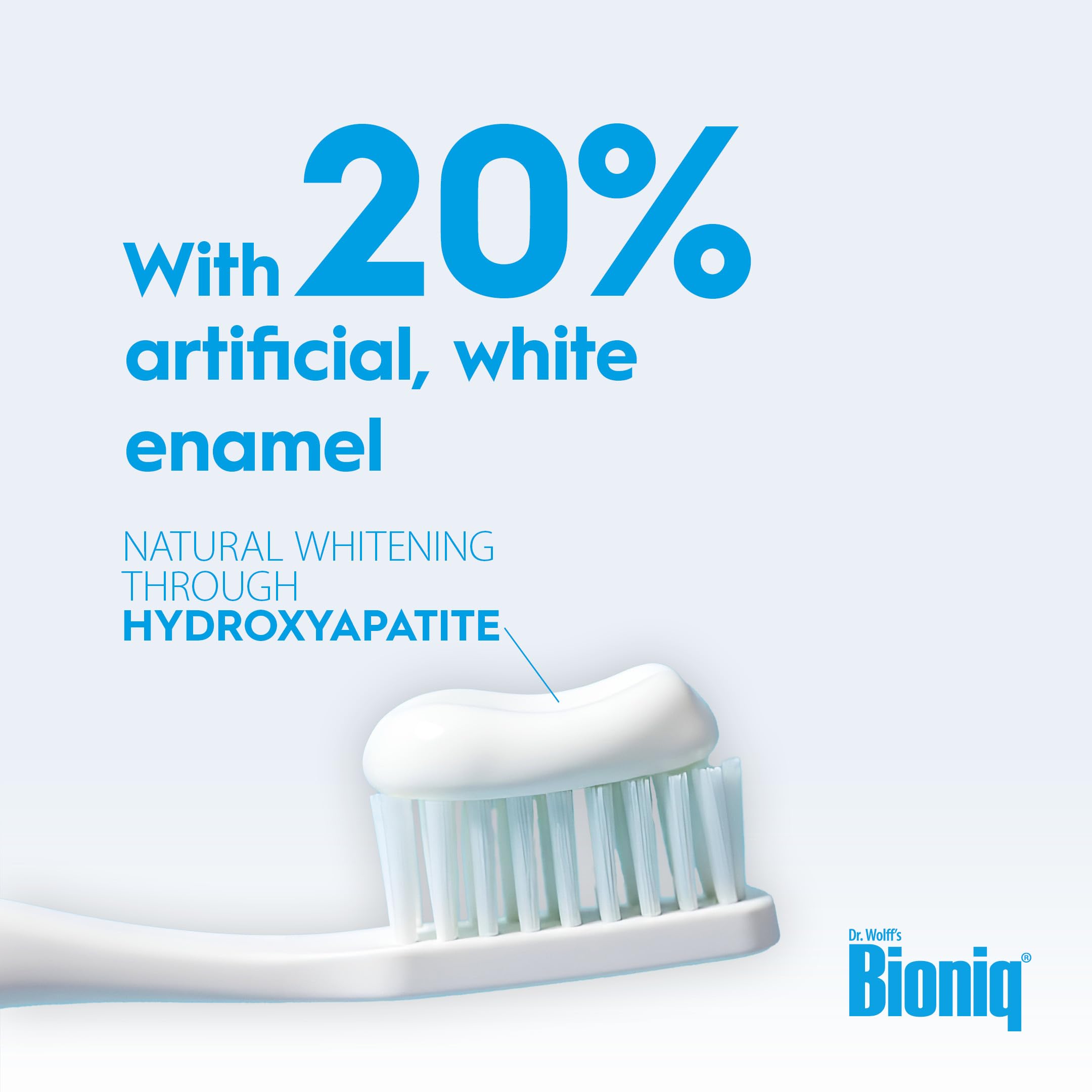 Bioniq(R) White Filler Toothpaste - 1 x 100 ml - Gentle Whitening Toothpaste with Hydroxyapatite - Protects and Strengthens Enamel - for Smooth and White Teeth - Gently Removes Stains, Fluoride-Free - Damaged Box