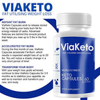 Via Keto - Weight Loss Support for Men & Women - 1 Month Supply - Fitness Hero Supplement - New