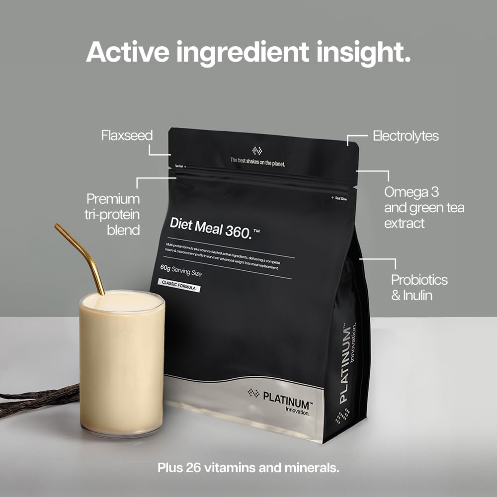 Protein Works Diet Meal 360 Platinum Protein Powder - Caramel Latte 500g Weight Loss Shake - New - BBE 03/2027