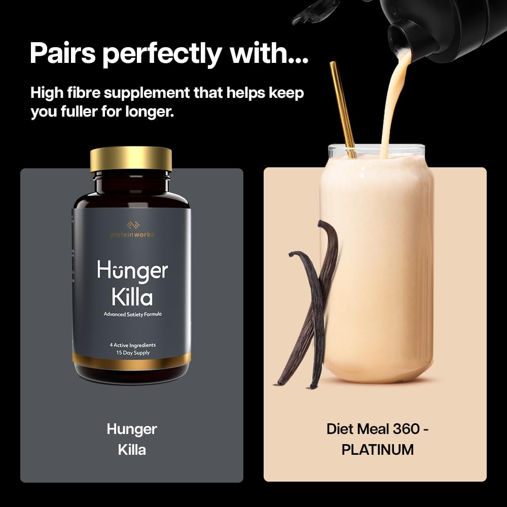Protein Works Diet Meal 360 Platinum Protein Powder - Caramel Latte 500g Weight Loss Shake - New - BBE 03/2027