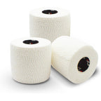 d3 Elastic Adhesive Bandage EAB Tape 5cm x 7m White - 3 Rolls Light Rip Hand Tearable Sports Joint Strapping Wrist Ankle Rugby - Damaged Box