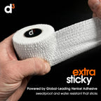 d3 Elastic Adhesive Bandage EAB Tape 5cm x 7m White - 3 Rolls Light Rip Hand Tearable Sports Joint Strapping Wrist Ankle Rugby - Damaged Box