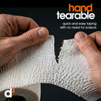 d3 Elastic Adhesive Bandage EAB Tape 5cm x 7m White - 3 Rolls Light Rip Hand Tearable Sports Joint Strapping Wrist Ankle Rugby - Damaged Box