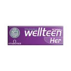 Wellteen Multivitamin Tablets for Teen Girls - 30 Count - Daily Health Supplement - Damaged Box - BBE 08/2027