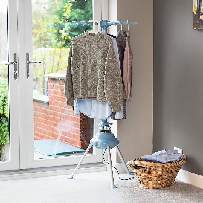 Portable Electric Clothes Dryer 1000W - Fast Drying Indoor Heated Airer Machine for Home & Dorms - Damaged Box