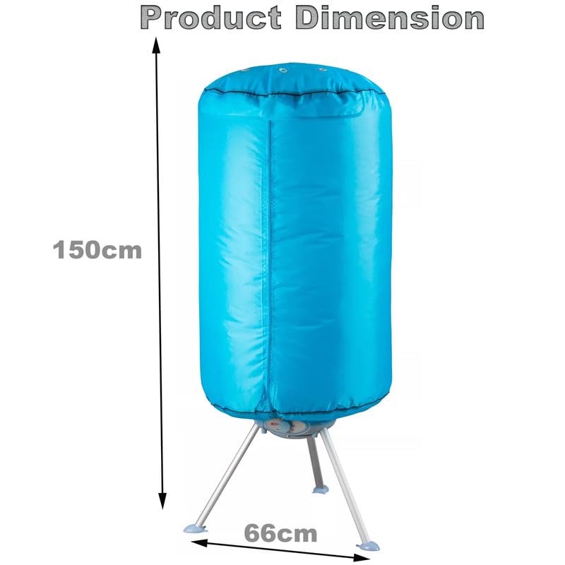 Portable Electric Clothes Dryer 1000W - Fast Drying Indoor Heated Airer Machine for Home & Dorms - Damaged Box