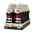 UFIT High 50g Protein Shake (8 x 500 ml) - White Chocolate Flavour - No Added Sugar - High in Protein - Low in Fat - Gut Friendly - Ready to Drink - Packaging May Vary - Damaged Box - BBE 03/2027