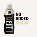UFIT High 50g Protein Shake (8 x 500 ml) - White Chocolate Flavour - No Added Sugar - High in Protein - Low in Fat - Gut Friendly - Ready to Drink - Packaging May Vary - Damaged Box - BBE 03/2027