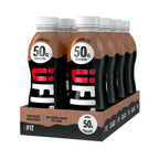 UFIT High 50g Protein Shake (8 x 500 ml) - White Chocolate Flavour - No Added Sugar - High in Protein - Low in Fat - Gut Friendly - Ready to Drink - Packaging May Vary - Damaged Box - BBE 03/2027