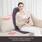 Snailax Massage Seat with Heat, Back Massager with 10 Vibration Motors - Very Good