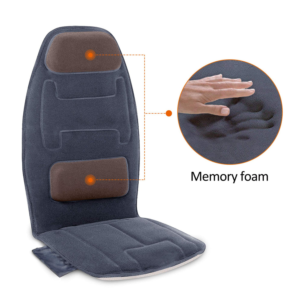 Snailax Massage Seat with Heat, Back Massager with 10 Vibration Motors - Very Good