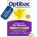Optibac for Women - Vaginal Live Cultures - Most Researched Strains for Intimate Flora - Lactobacillus Reuteri RC-14 & Lactobacillus Rhamnosus GR-1-30 Vegan Capsules - Damaged Box - BBE 11/2027