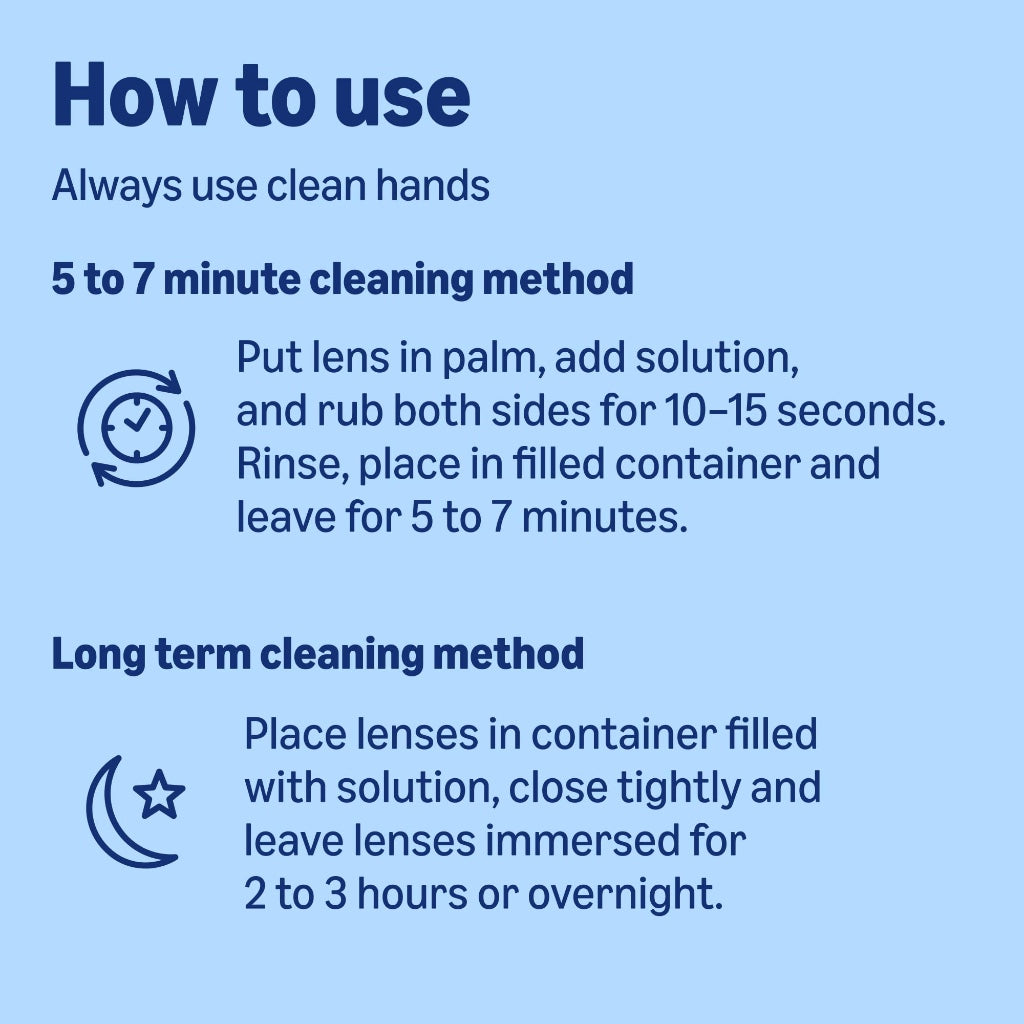 Healthcare by Amazon All-In-One Contact Lens Solution - Soft Lenses, Bio-Tolerable, Sensitive Eyes, 3 x 360ml - Damaged Box