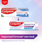 Colgate Sensitive Instant Relief Gentle Whitening Toothpaste 4 x 75ml Tubes - Teeth Sensitivity & Whitening Formula - Damaged Box - BBE 03/2029