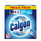 Calgon 4-in-1 Washing Machine Cleaner and Water Softener Tablets, 75 Count , Removes Limescale, Residue, Dirt, Rust & Malodours , Deep Clean , XL Pack Size - New