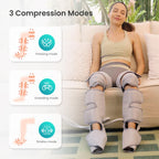 Snailax Leg Massager with Heat, Compression, Knee Massager with 3 Modes & 3 Intensities, 4D Kneading Calf Massage Machine for Most Size, Gifts for Men Women - Like New