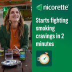 Nicorette Fruit 2mg Lozenge 160 Pieces - Stop Smoking & Vaping Aid - Dual-Layer Fruity Flavour Nicotine Lozenges - Damaged Box - BBE 02/2029