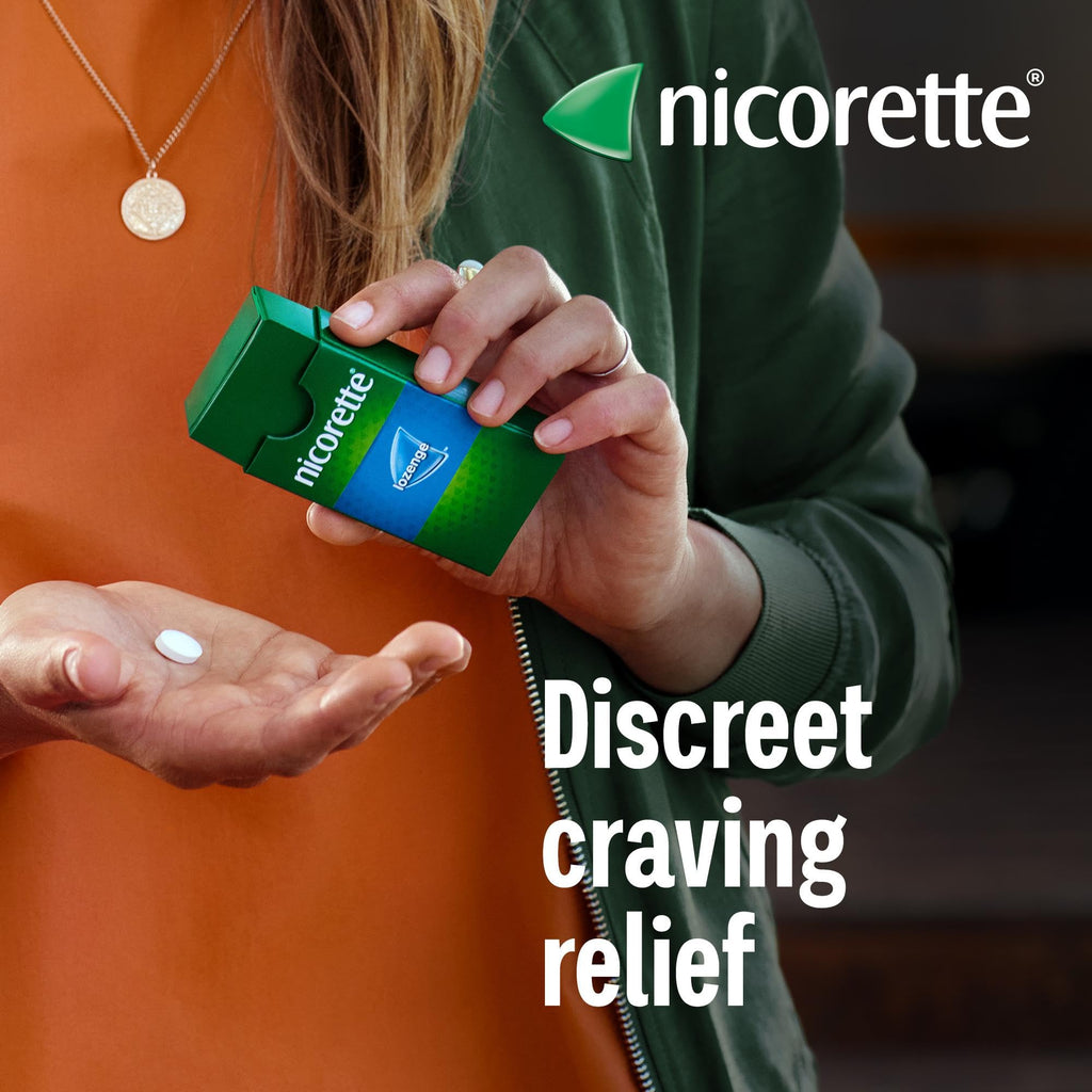 Nicorette Fruit 2mg Lozenge 160 Pieces - Stop Smoking & Vaping Aid - Dual-Layer Fruity Flavour Nicotine Lozenges - Damaged Box - BBE 02/2029