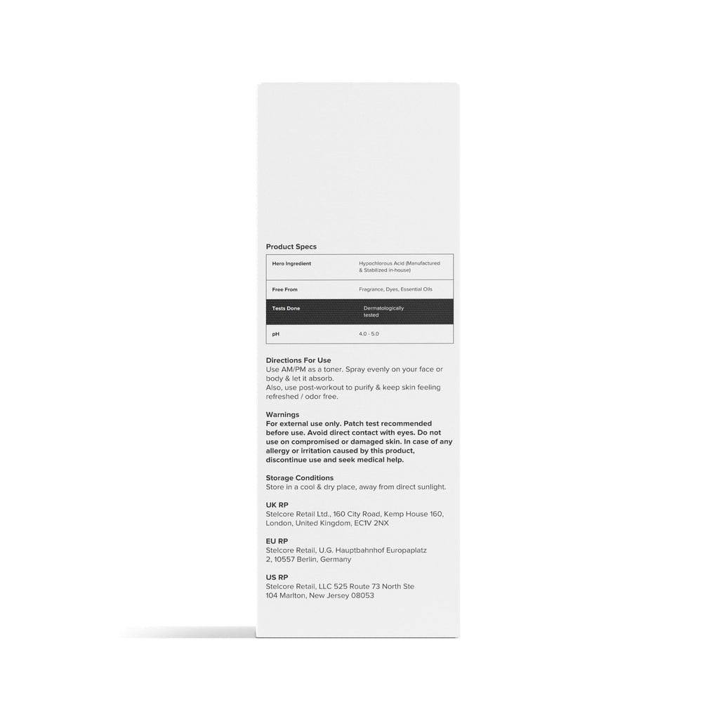 Minimalist Hypochlorous Acid Spray - Acne, Eczema & Redness Relief HOCL Skin Purifier 200ml - New