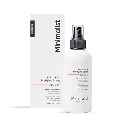 Minimalist Hypochlorous Acid Spray - Acne, Eczema & Redness Relief HOCL Skin Purifier 200ml - New