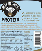 Shaken Udder White Chocolate Protein Milkshake - 8 x 330ml - High Protein, Calcium, Gluten-Free Drink - Damaged Box - BBE 02/2027
