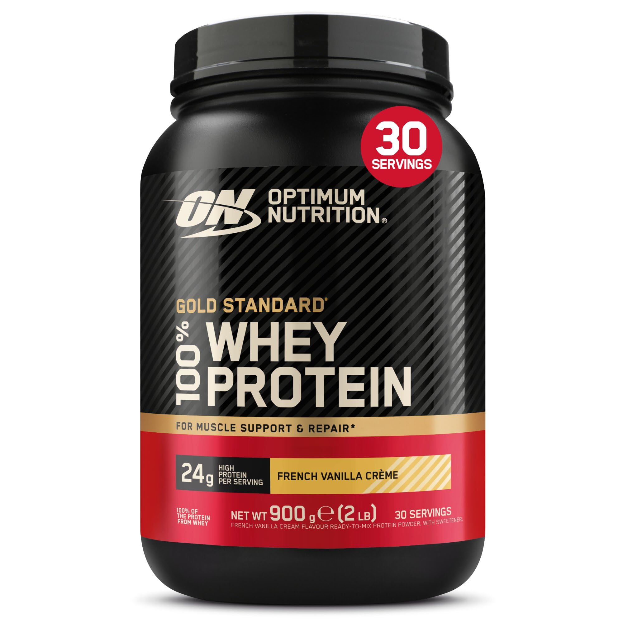 Optimum Nutrition Gold Standard 100% Whey Protein Powder,900 g - New - BBE 06/2027