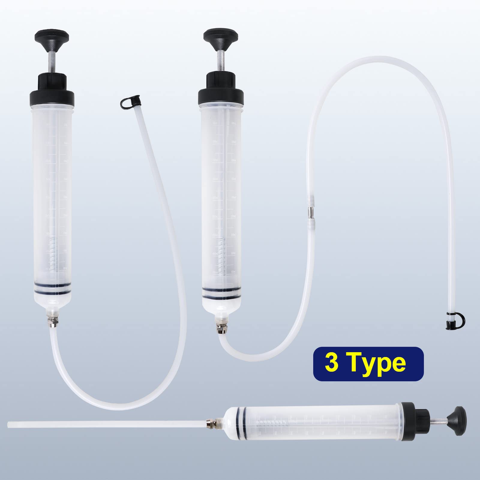LEMOTO Oil Syringe Manual Fluid Extractor Pump - 500cc Gear Brake Fluid Transfer Automotive Tool - Like New