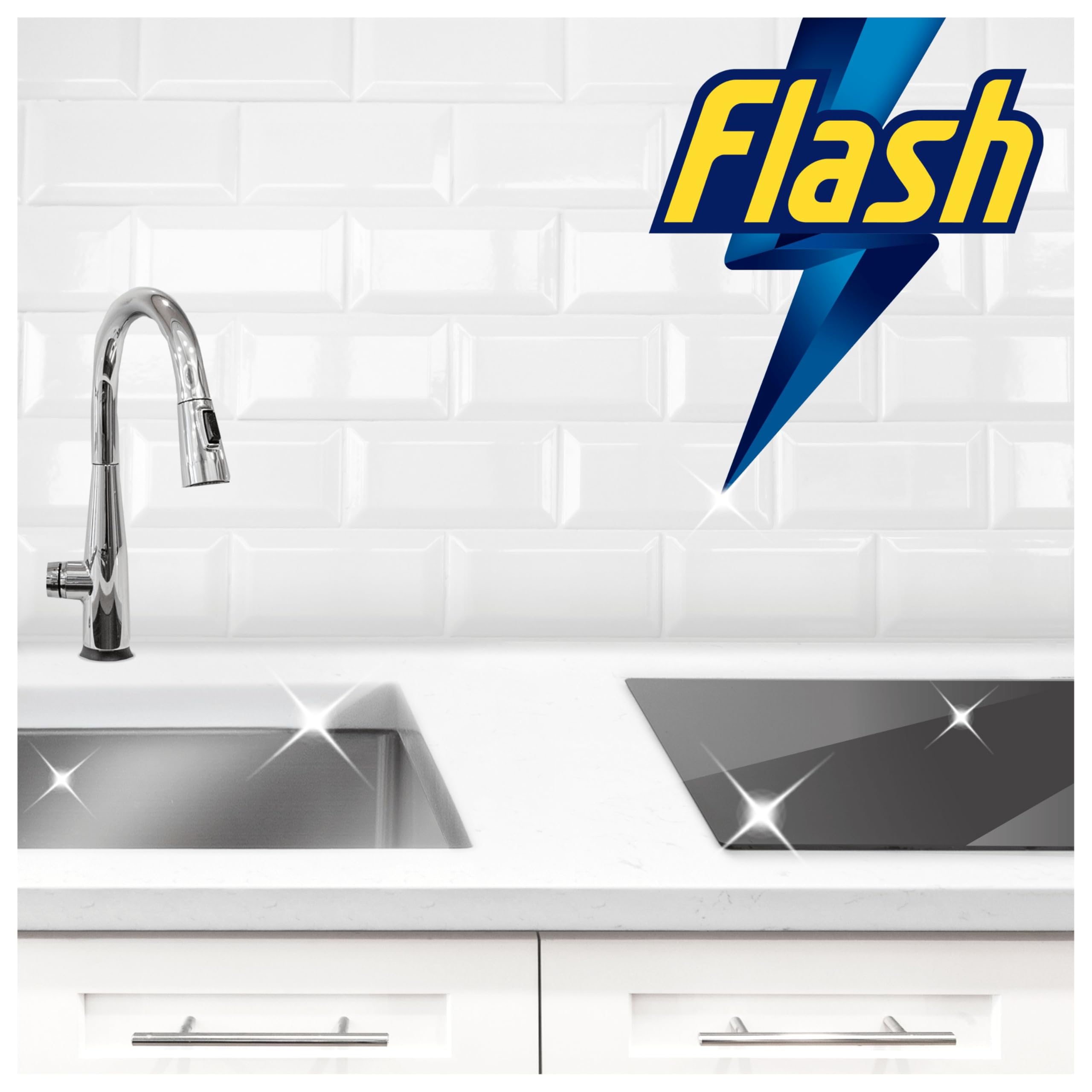 Flash Multi-Purpose Bleach Cleaning Spray - Hard Surfaces Kitchen Cleaner - 8L (10 x 800ml) - New