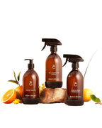 Bower Collective Natural Cleaning Starter Kit, 3 Products with Glass Dispensers | Multi Purpose Cleaner, Limescale Remover & Hand Soap Refills | Eco Friendly Cleaning Products Bundle | Home Essentials - Damaged Box