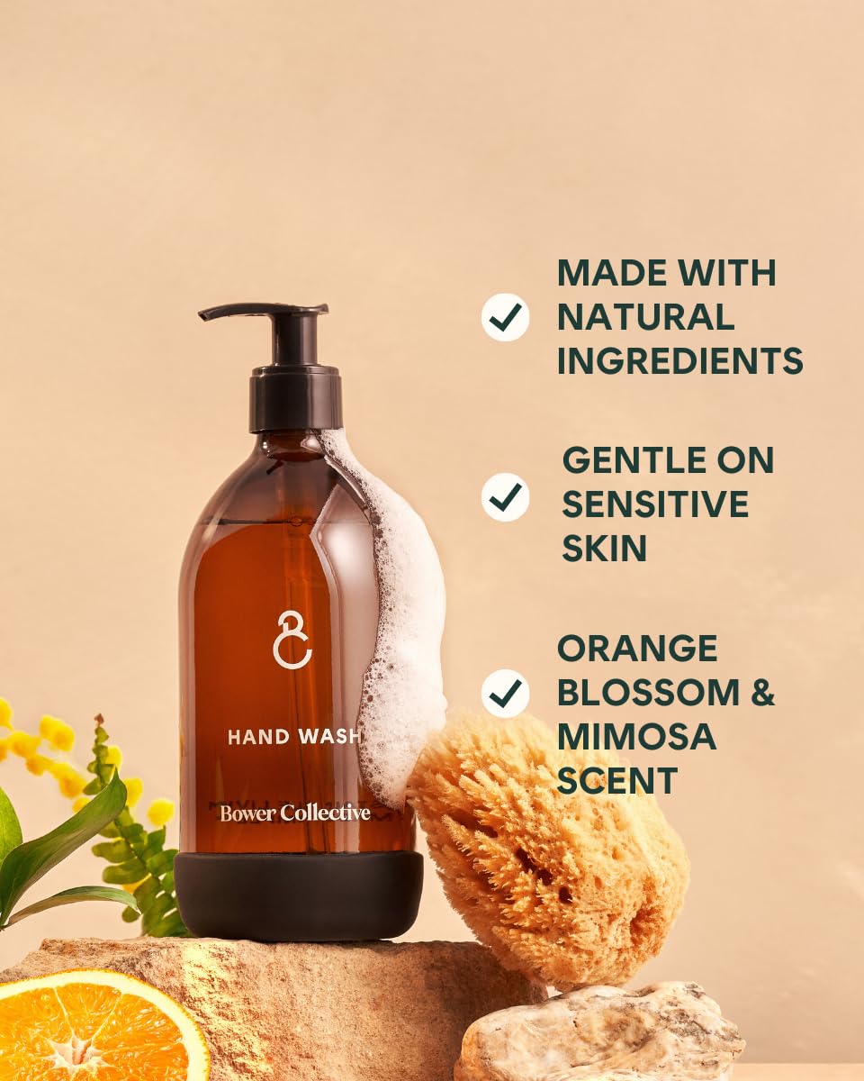 Bower Collective Natural Cleaning Starter Kit, 3 Products with Glass Dispensers | Multi Purpose Cleaner, Limescale Remover & Hand Soap Refills | Eco Friendly Cleaning Products Bundle | Home Essentials - Damaged Box