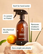 Bower Collective Natural Cleaning Starter Kit, 3 Products with Glass Dispensers | Multi Purpose Cleaner, Limescale Remover & Hand Soap Refills | Eco Friendly Cleaning Products Bundle | Home Essentials - Damaged Box